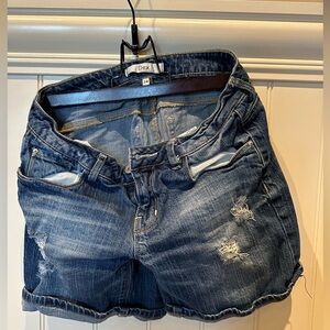 DEX Ladies Women’s Size 24 Distressed Denim Blue Jean Shorts